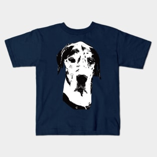 Great Dane Face Kids T-Shirt